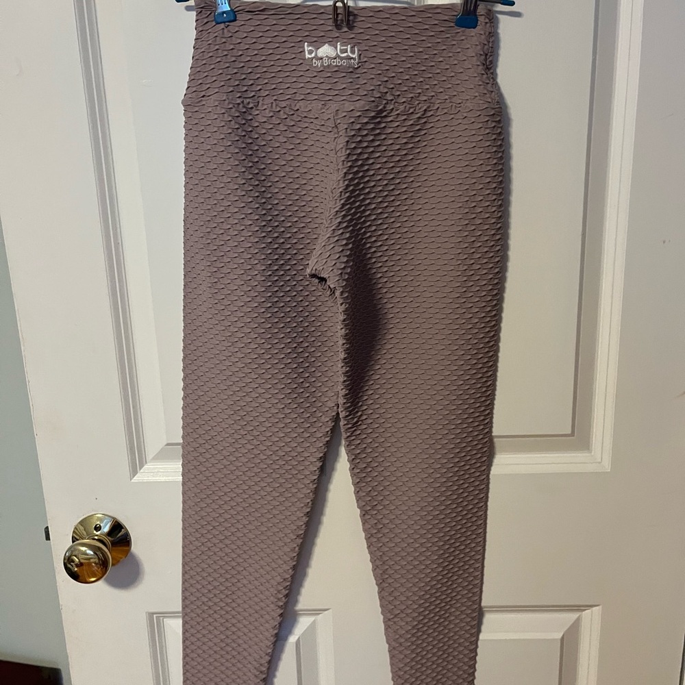 Booty by Brabants Textured Taupe Leggings